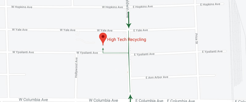 High Tech Recycling of Pontiac, Michigan entrance