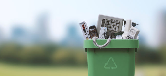 Electronics Recycling Bin