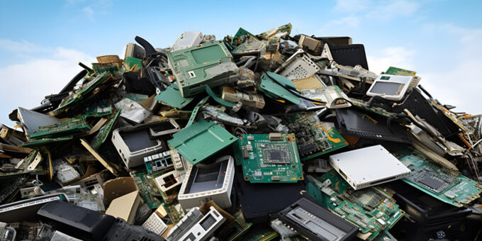 Large pile of Elecronic waste