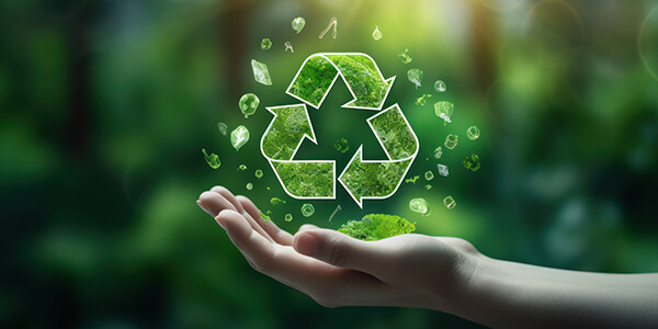 Recycling symbol and Environmental recycle reduce reuse concept.